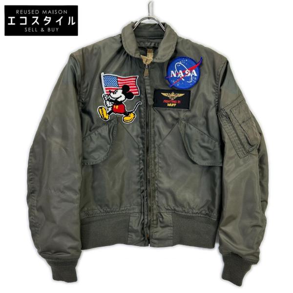 MILITARY ミリタリー カーキ 79年製 CWU36-P NASAパッチ 初期フライトジャケット S MILITARY（ミリタリー） カーキ 79年製 CWU36-P NASAパッチ 初期