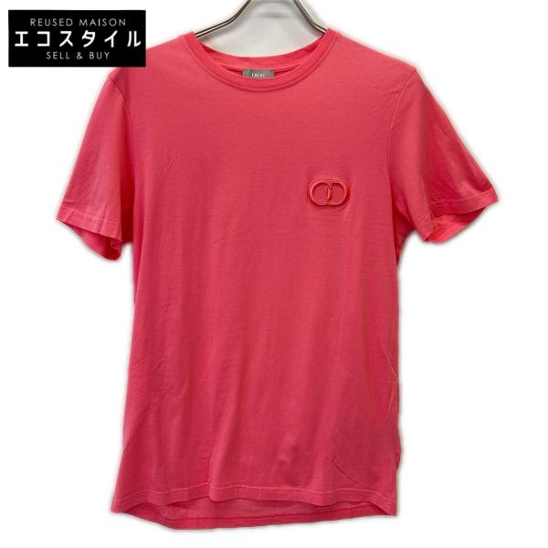 DIOR ディオール 013J600A0589 20SS ピンク CD刺繍 半袖 Tシャツ S