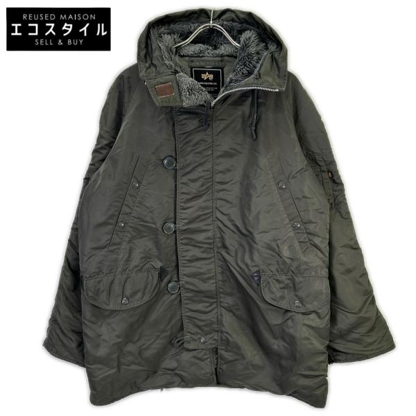 【美品】アルファインダストリーズ N-3Bフライトジャケット カーキ alpha ALPHA INDUSTRIES アルファインダストリーズ 20024-76 カーキ N-3B