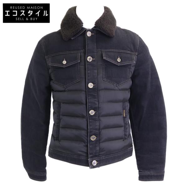 MOORER ムーレー 新品未使用 国内正規 MONDOR FUR-106S デニム切替 ダウンジャケット 44 新品未使用 国内正規 MOORER ムーレー MONDOR FUR-106S デニム切替