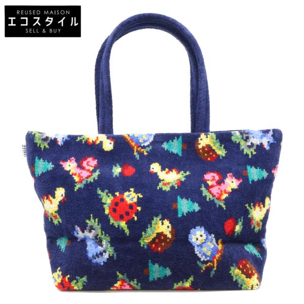 美品★フェイラー ハイジフレンズフォレスト ネイビー トートバッグ 完売 美品/ FEILER フェイラー ハイジフレンズフォレスト トートバッグ