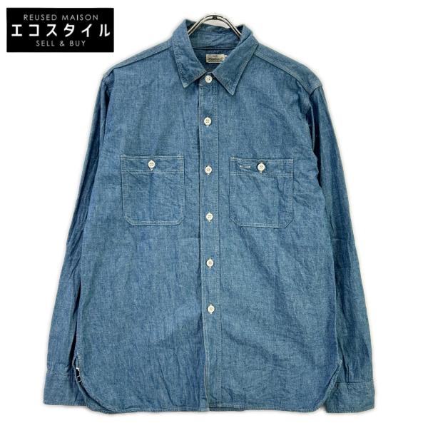 DUCK DIGGER Warehouse Co. デニムシャツ 38 ブランド別 WAREHOUSE ウエアハウス duck digger ブルー コットン