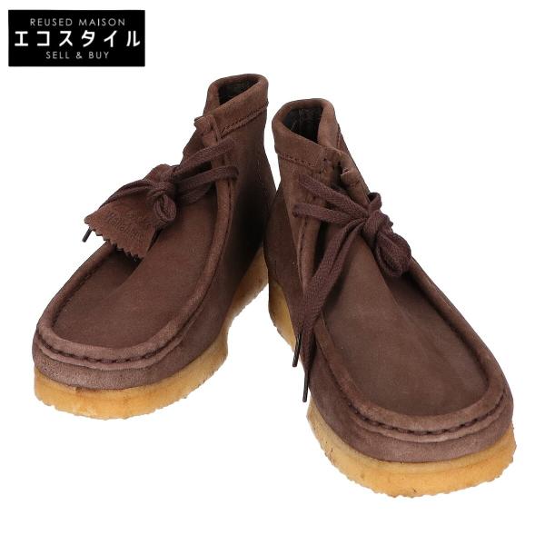 Clarks クラークス 【美品】26103658 WALLABEE BOOT ワラビー スエード ブーツ UK8 1/2 Clarks（クラークス） 美品 26103658 WALLABEE BOOT ワラビー スエード