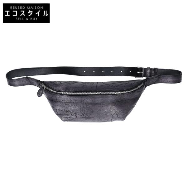 berluti ベルルッティ 美品 ヴェネチア ソフトレザー スクリットレザー ライダー バムバッグ ベルトバッグ Berluti（ベルルッティ） 美品 ヴェネチア ソフトレザー スクリット