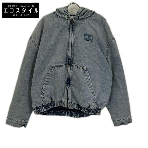 TOMMYHILFIGER トミーヒルフィガー インディゴ ライトブルー デニムパデッドフードジャケット インディゴ L ジャケット コットン メンズ 中古