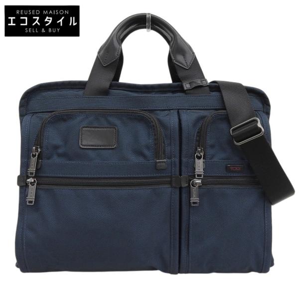 【美品】TUMI 2way ビジネスバッグ26301NVYO ネイビー TUMI（トゥミ） ALPHA 2wayバッグ ビジネスバッグ ブリーフケース
