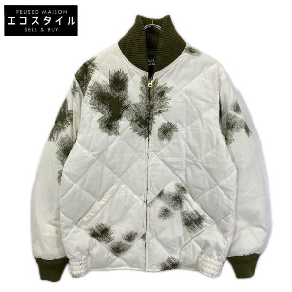 R.H VINTAGE ロンハーマンヴィンテージ 2820400153 ホワイト×カーキ キルトダウンファラオジャケット ホワイト×カーキ L ジャケット コットン メンズ 中古
