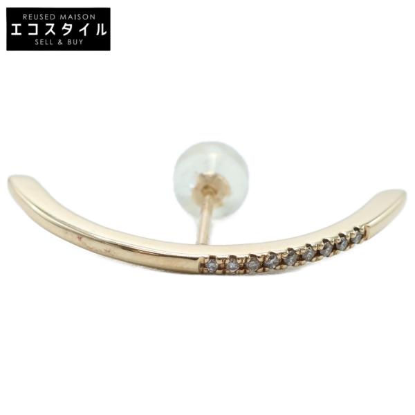 美品 HIROTAKA ヒロタカ BW04KDE K10 0.04 BOW ダイヤモンド 片耳  