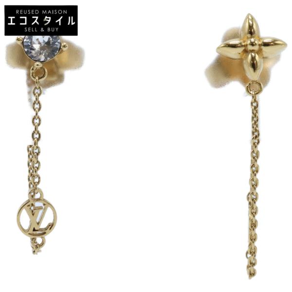 美品☆ルイヴィトン ピアス ブックルドレイユ プティルイ M00390 ゴールド 美品 LOUIS VUITTON ルイヴィトン M00390 ブックルドレイユ プティ