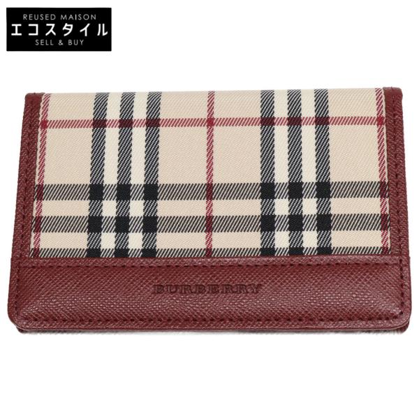 BURBERRY 美品 バーバリー ノバチェック 名刺入れ / カード