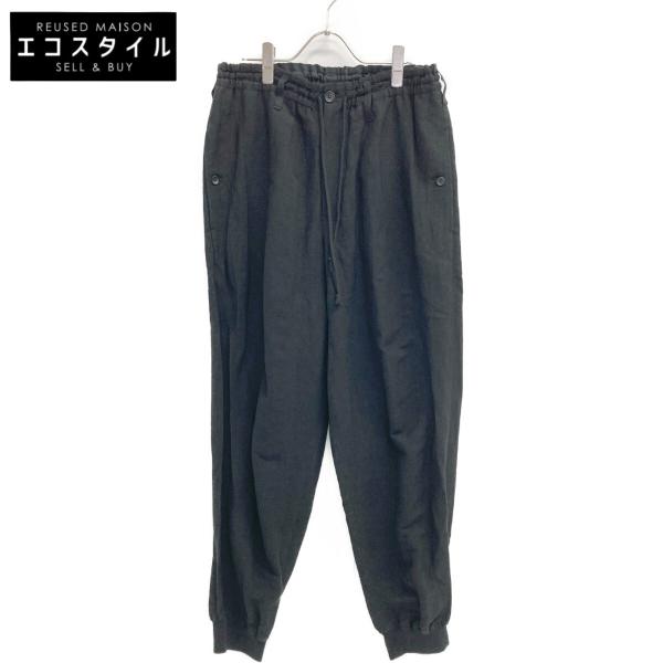 Yohji Yamamoto ブラックスラックス サイズ2 YOHJI YAMAMOTO(ヨウジヤマモト) 80sスラックス ブラック サイズ