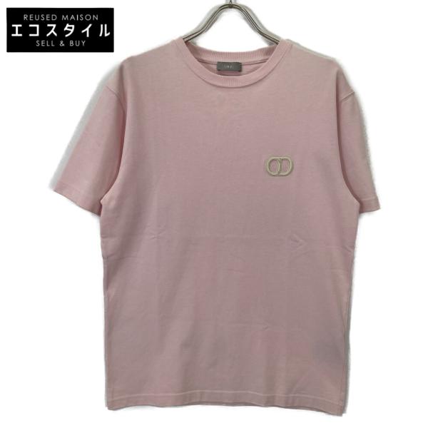 美品Dior ラメ入りピンク袖 Tシャツ サイズ8 DIOR ディオール 943J605A0554 ピンク CDアイコン Tシャツ S