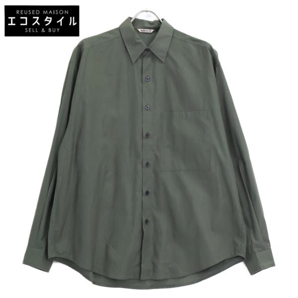 AURALEE オーラリー A8SS02TN WASHED FINX TWILL BIG SHIRTS