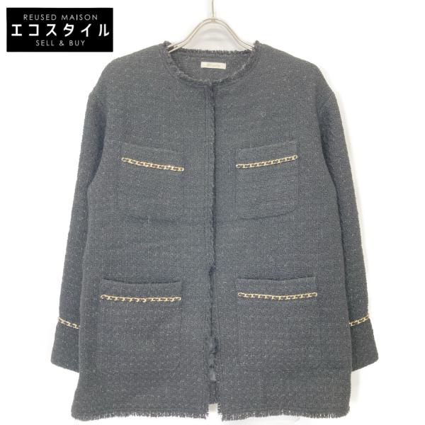 Louigedress ラウンジドレス LDZ1022107A0003 ブラック ツイード