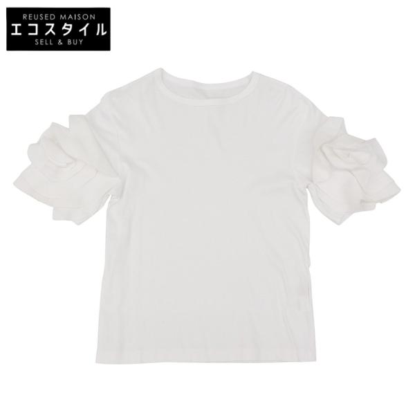 美品 cygne シーニュ スリーブフラワーデザイン ztシャツ コットン