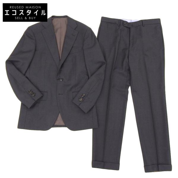 美品 TOMORROWLAND トゥモローランド ゼニア生地 3ボタン段返り スーツ