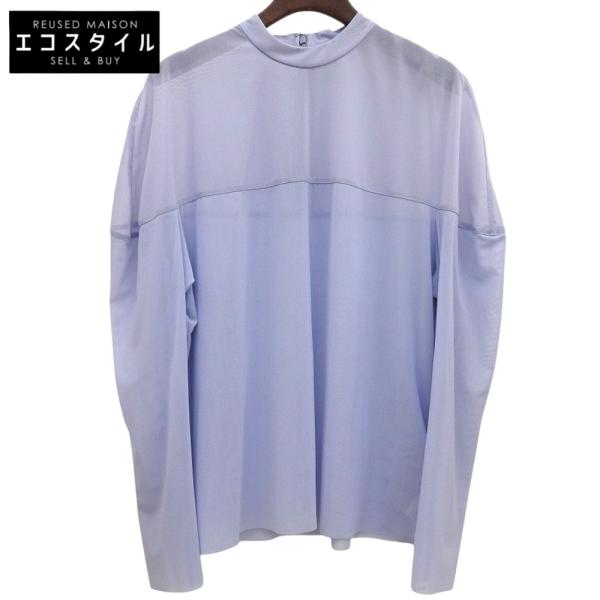 クラネ 新品同様 SHEER MESH CURVE SLEEVE TOPS トップス レディース ブルー 1 16122-4152 24SS 1 新品同様 CLANE クラネ SHEER MESH CURVE SLEEVE TOPS トップス