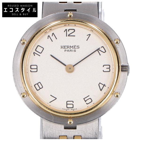 HERMES エルメス オリンピア クオーツ 腕時計 シルバー/ゴールド