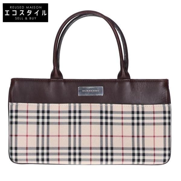 BURBERRY（バーバリー） ロゴプレート ノバチェック/レザー