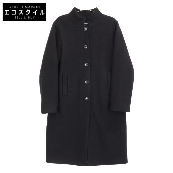 agnes b. アニエスベー H220 JIG4 ブラック スタンドカラー ロング