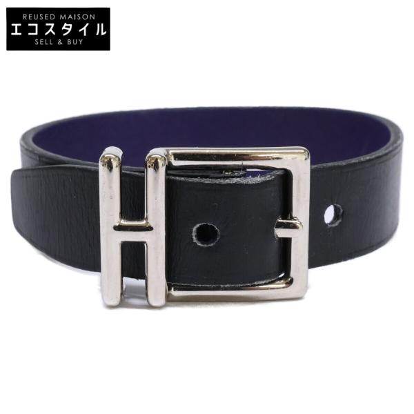 エルメス　HERMES リバーシブルベルト ネイサン　32 Hロゴ　レザー HERMES エルメス ネイサン リバーシブル C刻印 レザー ブレスレット T4