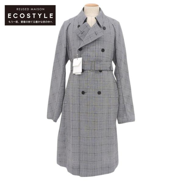 未使用 OVERCOAT オーバーコート グレンチェック ラグランスリーブ