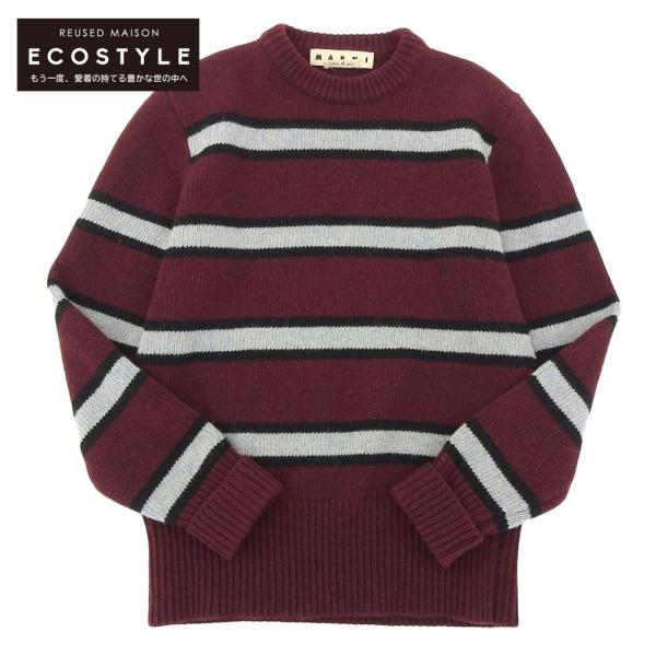MARNI（マルニ） ボーダー クルーネック ミドルゲージニット トップス
