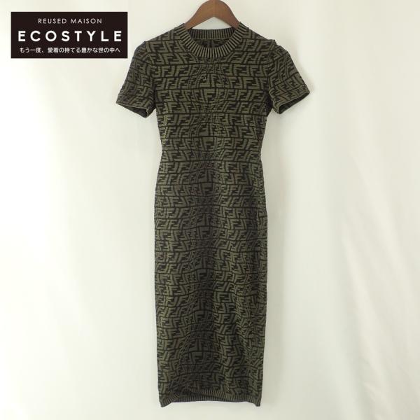 FENDI 国内正規/ フェンディ FZD891 AGF1 FF ズッカ柄 ニット