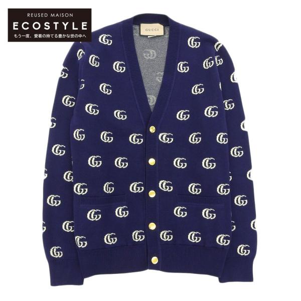 GUCCI 新品同様 グッチ GG ニット ジャカード カーディガン GUCCI 新品同様 グッチ GG ニット ジャカード カーディガン