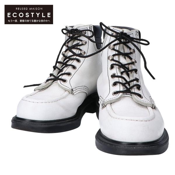 RED WING 8808 スーパーソール モックトゥ レースアップブーツ 白 wine-king_2887700000034404