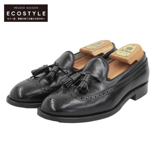 ALDEN ブラック タッセルローファー wine-king_2887700000034733