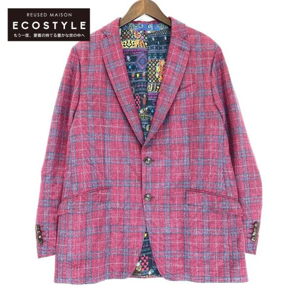 ETRO エトロ 181-11807-1191 チェック シングルジャケット ETRO エトロ 181-11807-1191 チェック シングルジャケット