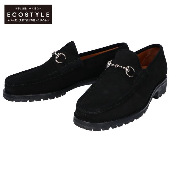 GUCCI（グッチ） 美品 6030/4 スエード ビットローファー シューズ 42E