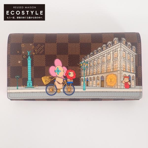 LOUIS VUITTON ルイヴィトン ダミエ ヴィヴィエンヌ 2022年 ホリディコレクション ポルトフォイユサラ NM N63551 長財布 サイフ ブランド LOUIS VUITTON ルイヴィトン ダミエ ヴィヴィエンヌ 2022年 ホリディ