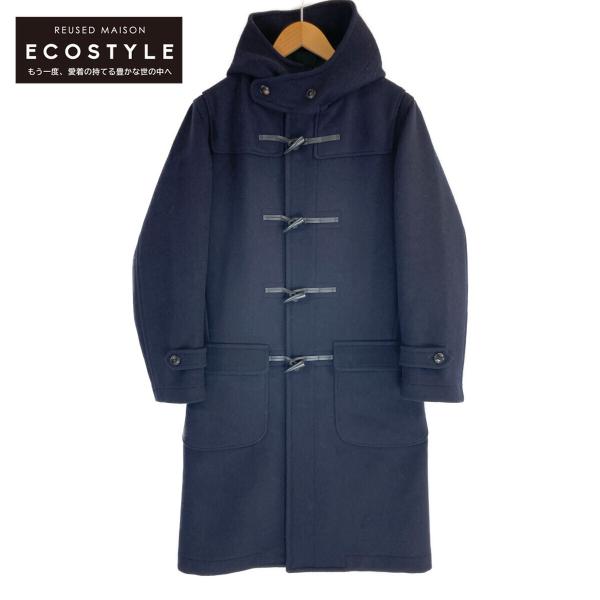 美品　グレンフェル　ダッフルコート　38 ネイビー　England GRENFELL グレンフェル ビームス別注 Baker ネイビー ウール ダッフル