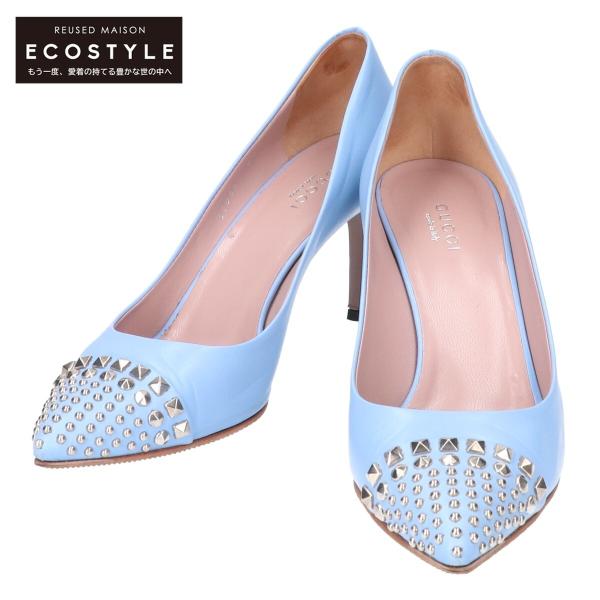 GUCCI（グッチ） 370807 スタッズ ポインテッドトゥ パンプス 37