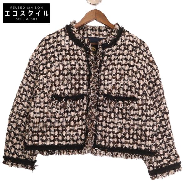 DRAWER（ドゥロワー） 6522-299-0601 ツイードフリンジノーカーラー