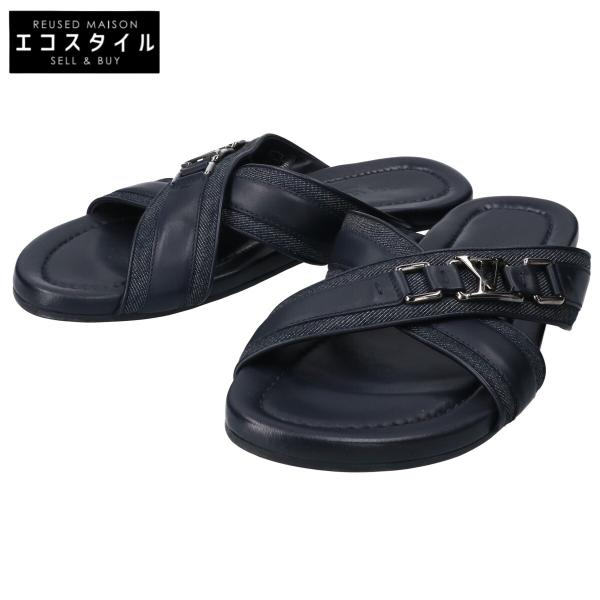 Louis Vuitton ロゴ入りフラットサンダル top.jpg