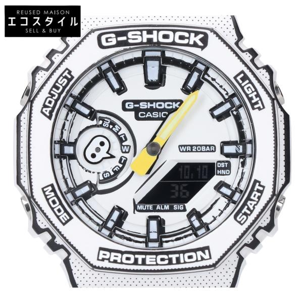 新品同様/  G-SHOCK ジーショック GA-2100MNG-7AJR MANGA THEME アナデジ クオーツ 腕時計 ホワイト メンズ