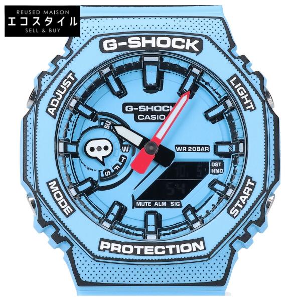 新品同様/   G-SHOCK ジーショック GA-2100MNG-2AJR MANGA THEME シリーズ  クオーツ 腕時計 スカイブルー メンズ