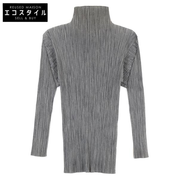PLEATS PLEASE プリーツプリーズ PP04-JF604 グレー ハイネック PLEATS PLEASE プリーツプリーズ PP04-JF604 グレー ハイネック