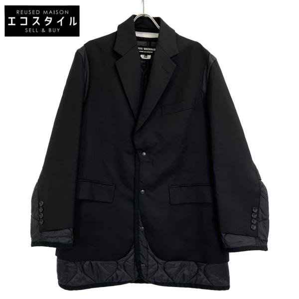 JUNYA WATANABE ブラック 変形ジャケット Junya Watanabe Man - Sculpted Pockets Wool Jacket | HBX