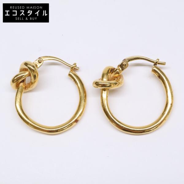CELINE（セリーヌ） ノット フープ ピアス ゴールド レディース