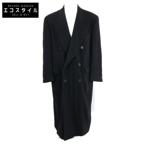 【GIORGIO ARMANI】黒タグ チェスターコート カシミヤウール L wine-king_2887700000054666