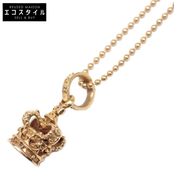 ロイヤルオーダー　9K ゴールド　ネックレス ROYAL ORDER ロイヤルオーダー 9K タイニークラウンチャーム＆K18
