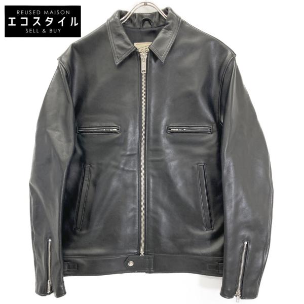 666 666トリプルシックス ブラック LETHER WARE ライダース