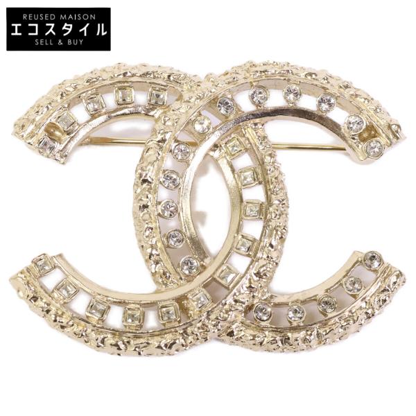 CHANEL（シャネル） 美品 P22C ココマーク ラインストーン ブローチ