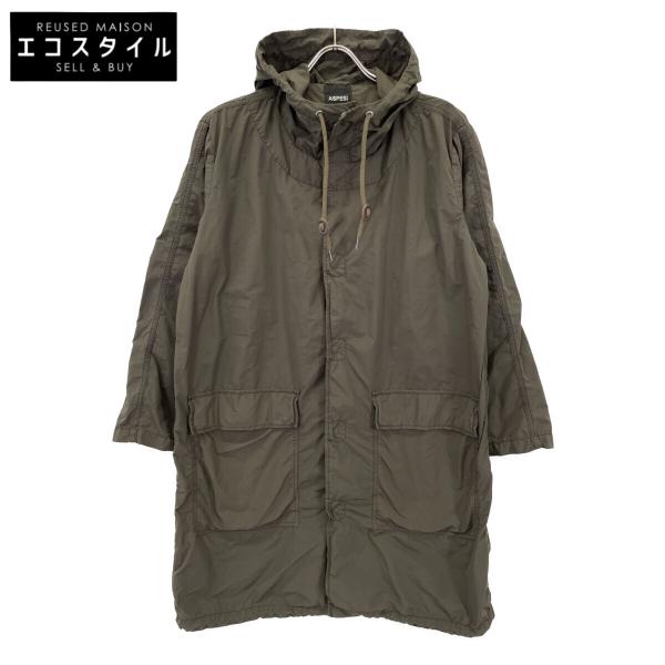 ASPESI（アスペジ） ブラウン F973 ナイロン M-51 モッズコート カーキ