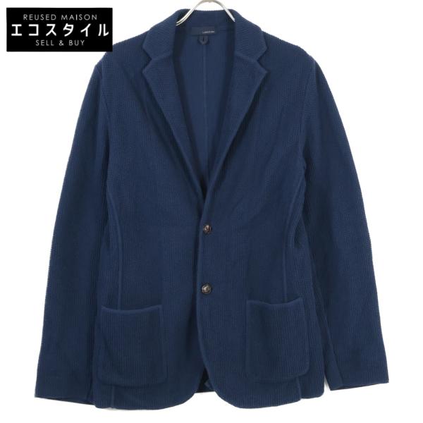 LARDINI（ラルディーニ） ネイビー JPLJM19 コットン ニットジャケット