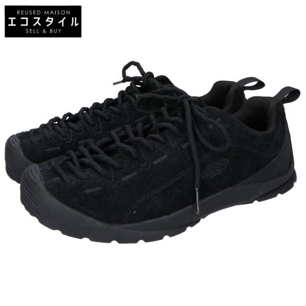 新品同様 KEEN キーン 1026592 JASPER HAIRY BLACK/BLACK ロースニーカー 25.5cm メンズ
